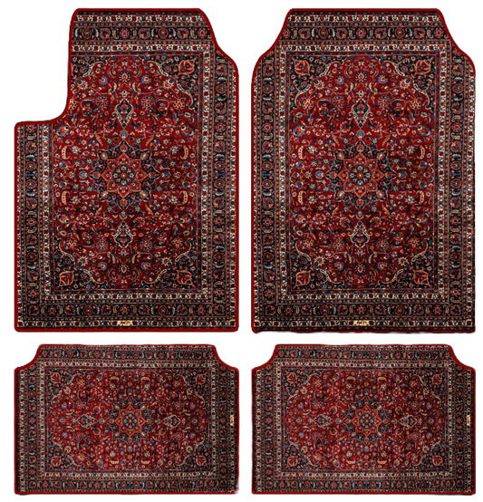 Oriental Persian Car Mats - Vermillion (Universal Fitting)