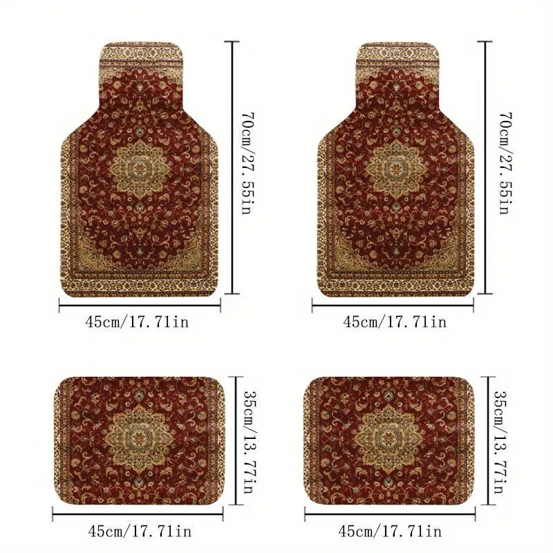 Oriental Persian Car Mats - Henna (Universal Fitting)